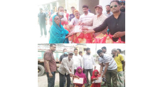 এরফান গ্রুপের আয়োজনে ৩ হাজার  শাড়ি-লুঙ্গি ও ৩ হাজার খাদ্য সামগ্রী বিতরণ