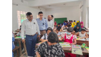জাতীয় শোক দিবস উপলক্ষে রচনা,চিত্রাংকনসহ বিভিন্ন প্রতিযোগিতা জেলা প্রশাসকের  পরিদর্শন