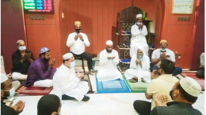 মরহুম মনসুর রহমানের মাগফিরাত কামনায়  মিলাদ ও  দোয়া  মাহফিল 