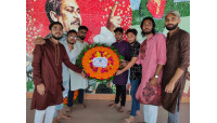 ইবিএইউবি  শাখা ছাত্রলীগের বঙ্গবন্ধুর প্রতিকৃতিতে শ্রদ্ধাঞ্জলি প্রদান