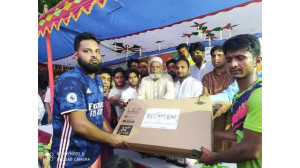 নজরুল ইসলাম স্মৃতি ফুটবল টুর্নামেন্ট (স্বাধীনতা কাপ ) ফাইনালে জাবড়ী কাজি পাড়া জাগরণী সংঘ চ্যাম্পিয়ন