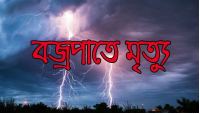 গোবরাতলায় বজ্রপাতে  নারীর মৃত্যু
