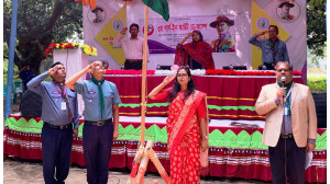 চাঁপাইনবাবগঞ্জে গার্ল-ইন-স্কাউট ডে ক্যাম্প অনুষ্ঠিত