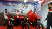 চাঁপাইনবাবগঞ্জে শিশির হোন্ডা শো-রুমে শাইন-১০০ সিসি হোন্ডা লঞ্চ অনুষ্ঠিত 
