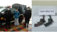 চাঁপাইনবাবগঞ্জের ভোলাহাট থেকে ২টি ওয়ান শুটারগানসহ ১জন গ্রেফতার