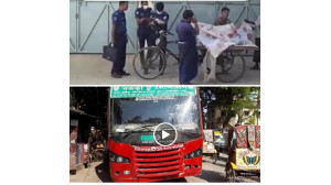 চাঁপাইনবাবগঞ্জে বিআরটিসি বাসের ধাক্কায় ১জন নিহত, চালকসহ বাস আটক 