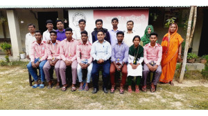 বাবুডাইং আদিবাসী আলোর পাঠশালার এসএসসি পরীক্ষার্থীদের বিদায় সংবর্ধনা