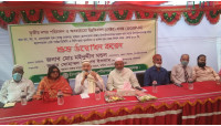 চাঁপাইনবাবগঞ্জ পৌরসভায় ডাবল লেন রাস্তা নির্মাণ কাজের উদ্বোধন