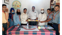 বাংলাদেশ স্কাউটসের এএলটি হওয়ায় সংবর্ধনা