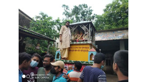 চাঁপাইনবাবগঞ্জে  সীমিত পরিসরে উল্টো রথযাত্রা অনুষ্ঠিত
