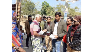 শিবগঞ্জ পৌরসভা নির্বাচনে জেলা আওয়ামী লীগের দপ্তর সম্পাদক আরিফুর রেজা ইমনের  গণসংযোগ