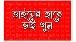 দেবীনগরে ভাইয়ের হাতে ভাই খুন