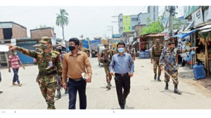 লকডাউনের ৬ষ্ঠ দিনে চাঁপাইনবাবগঞ্জে ৫৩ মামলায় জরিমানা ৩৯৭৫০ টাকা