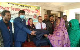 চাঁপাইনবাবগঞ্জে এডাবের উদ্যোগে কম্বল বিতরণ