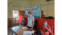 স্বাস্থ্যবিধি মেনে গোবরাতলা ইউনিয়ন পরিষদের উন্মুক্ত বাজেট ঘোষণা