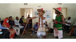 নারায়নপুর ইউনিয়নে আমার বাড়ি আমার খামার প্রকল্পের সচেতনতামূলক গম্ভীরা অনুষ্ঠিত